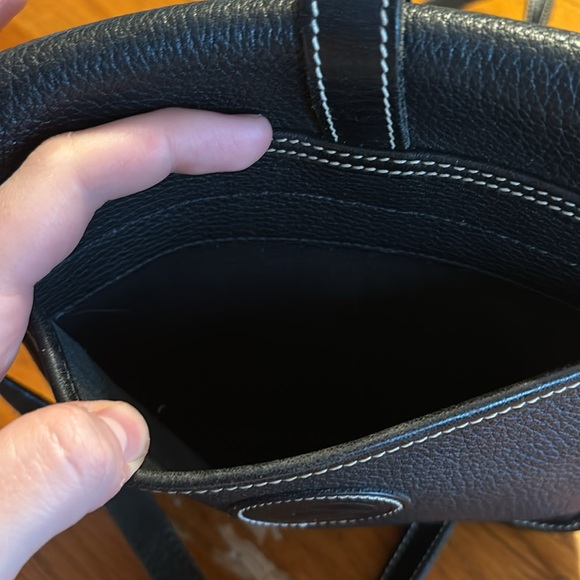 Dooney & Bourke vintage 90s black leather crossbody purse - Picture 4 of 7